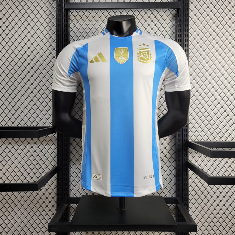 Camisa Argentina Home 24/25 - Adidas Versão Jogador + Pacth