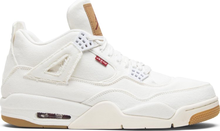 Levi's x Air Jordan 4 Retro 'White Denim'