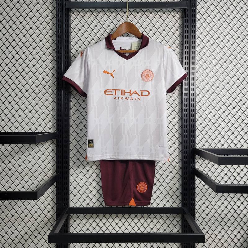 Kit Infantil Manchester City Away 23/24