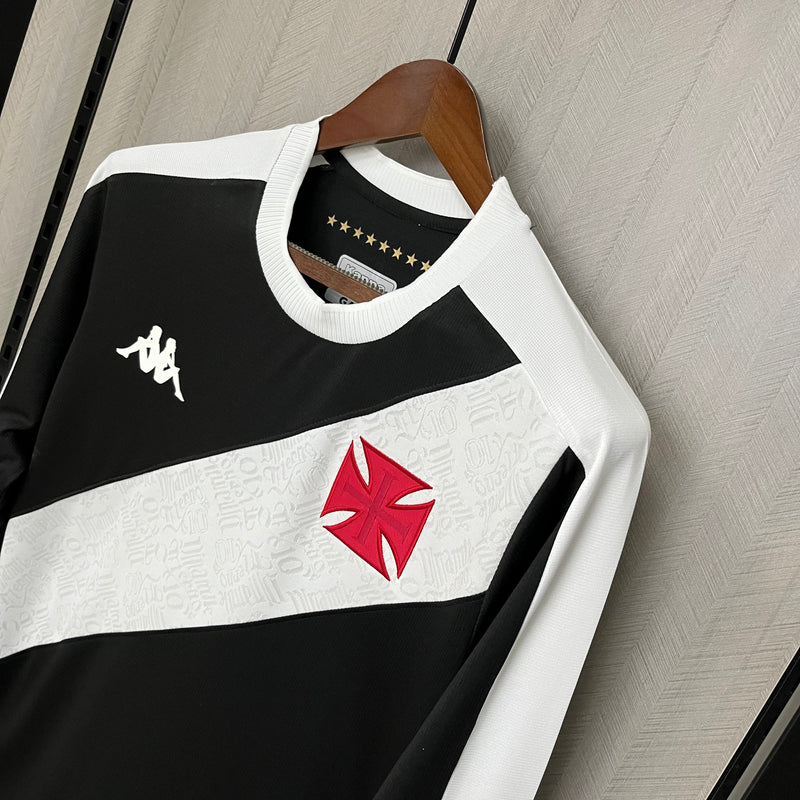 Camisa Vasco Home 24/25 - Kappa Torcedor Manga Comprida