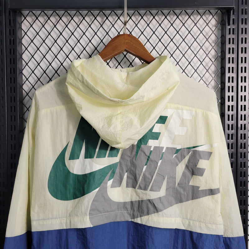 Jaqueta Corta Vento Nike 23/24 - Bege e Azul