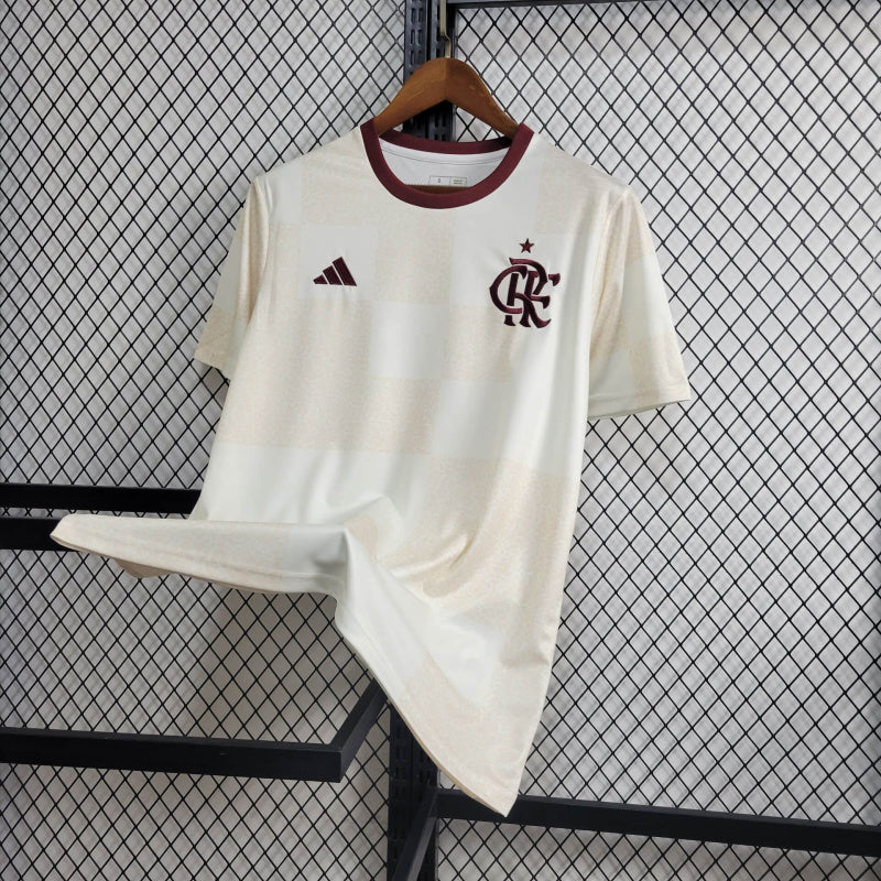 Camisa Flamengo Treino Branca 24/25 - Adidas Versão Torcedor