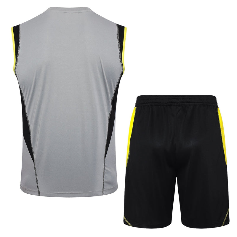 Conjunto de Treino Flamengo Cinza 24/25 - Regata/Short