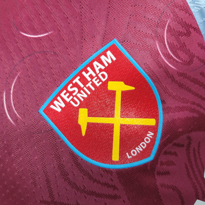 Camisa West Ham Home 23/24 - Umbro Jogador Masculino