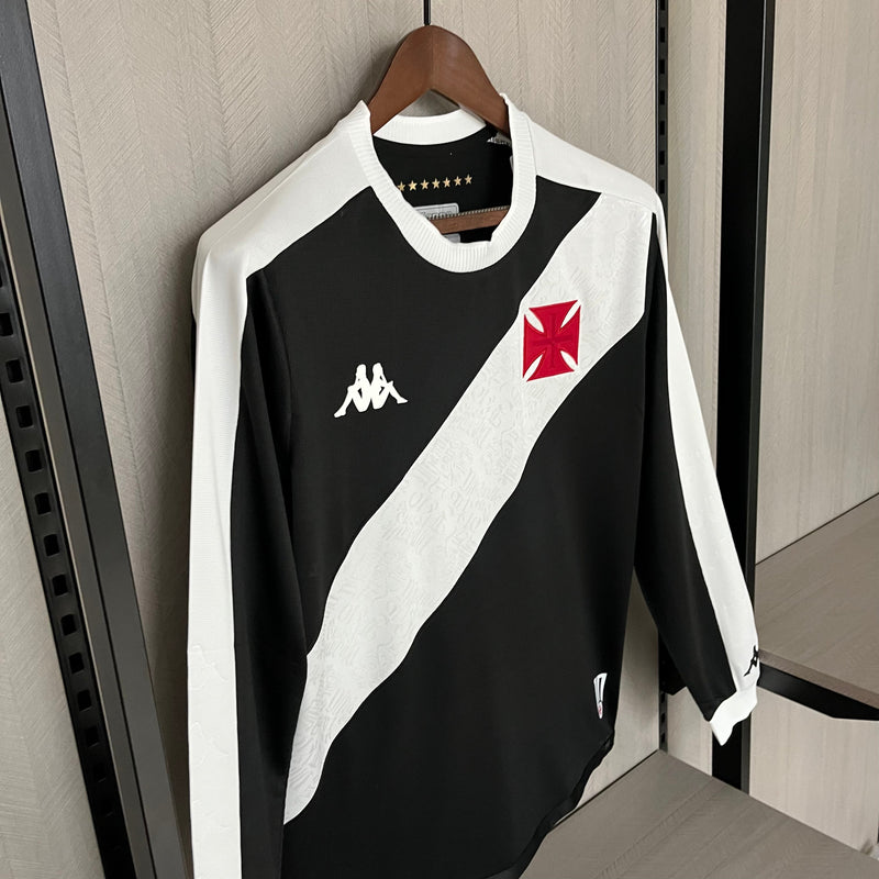 Camisa Vasco Home 24/25 - Kappa Torcedor Manga Comprida