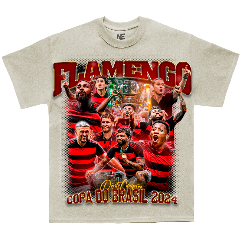 Camiseta Oversized - Flamengo Campeão Copa do Brasil